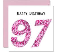 Fun 97th Birthday Cards for Woman, Shapecloud