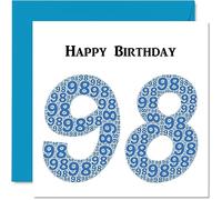 Fun 98th Birthday Cards for Men, Shapecloud