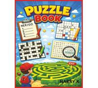 Fun Activity Puzzle Book for kids 8+: Puzzle book with Scramble Words, Sudoku, Crossword Puzzle, Word Search, Maze,