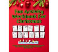 Fun Activity Workbook For Christmas: Christmas Counting, Math, Matching, Tracing Activity Book For Kids.