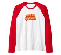 Fun ADHD Queen design for neurodivergent women Raglan Baseball Tee