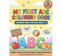 Fun Alphabet Activity Book with Big Letters, Tracing & Cute Animals for Toddlers, Preschoolers & Kindergarten Boys and Girls Ages 3-6: Alphabet ... 3-6 (Happy Little Learners Coloring Series)