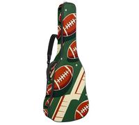 Fun American Football Stripe 41 42 in Acoustic Guitar Bag with Adjustable Shoulder Strap Guitar Bag with Back Hanger, Suitable for Electric Guitars Bass Guitars Classical Guitars Ukulele
