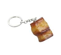 Fun And Creative Realistic Food Keychains，Chicken wings, pig hooves, Braised pork belly, shrimp, etc (F)