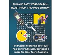 FUN AND EASY WORD SEARCH: BLAST FROM THE 1990'S EDITION: 55 Puzzles Featuring 90s Toys, Pop Culture, Movies, Cartoons & more for Kids, Teens & Adults (Bookshelf Creations: Fun & Easy Activity Books)