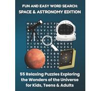FUN AND EASY WORD SEARCH: SPACE & ASTRONOMY EDITION: 55 Relaxing Puzzles Exploring the Wonders of the Universe for Kids, Teens & Adults (Bookshelf Creations: Fun & Easy Activity Books)