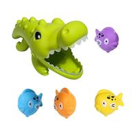 Fun And Engaging Cayman Eating Fish Bath Toy Great For Children Hand Eye Coordination For Water Play Activity Safe Bath Toy