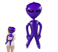 FUN AND FESTIVE - This Halloween Alien Inflatable Boat has a cute alien shape that will make you feel good in a good mood, it is big and bright and reaches a height of about 100% when inflated