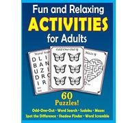 Fun and Relaxing Activities for Adults: Puzzles for People with Dementia [Large-Print]: 1 (Easy Activities)
