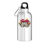 Fun and Risky Night Adventures Tourist Water Bottle Silver