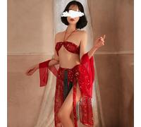 Fun and sexy Dunhuang Feitian dance girl exotic suit bronzing tube top perspective batch