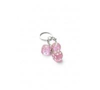 Fun and Stylish Dice Keychain for Backpacks and Purses - Unique Decoration and Charm Accessory Pastel Pink