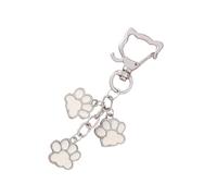 Fun and Unique Cats Paw Bag Decoration for Cats Enthusiasts Practical Alloy Bag Pendant Keychain Great for Keys Or Gifts Soft Alloy Holder
