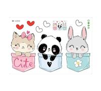 Fun Animal Door Sticker for Kids Room Decorative Sticks Durability PVC Decorations Supplies Cartoon Decal Bedroom Decoration