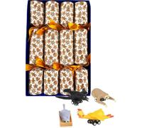 Fun animal racers Christmas Crackers, set of 4, Gingerbread Man Design