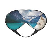 Fun Animal Wolf Eye Mask Sleep Mask for Men & Women Mask for Sleep with Easy Adjustable Strap Night Eye Cover for Travel