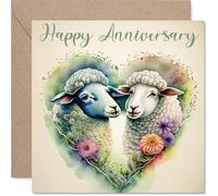 Fun Anniversary Card, Animals in Love