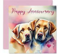 Fun Anniversary Card - Animals in Love - Cheeky Happy Anniversary Card for Women Men, 145mm Joke Humour Anniversaries Greeting Cards