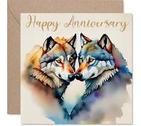 Fun Anniversary Card, Animals in Love
