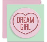 Fun Anniversary Card - Candy Hearts - Cute Happy Anniversary Card for Partner from Husband Wife Boyfriend Girlfriend, 145mm Anniversaries Greeting Cards