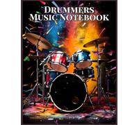 Fun Art Drummer's Blank Sheet Music Notebook - 110 Pages for Percussion and Drum Players: 6 Stave Manuscript Paper, Blank sheet music to note your ... notation, for Drum players and enthusiasts
