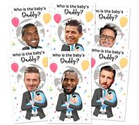 fun baby shower games guess dad scratch card lottery ticket baby shower game game game ideas for boy girl who's baby's dad white