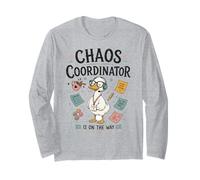 Fun Back to School Counselor SPED Teacher Chaos Coordinator Long Sleeve T-Shirt