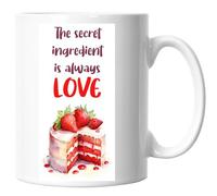 Fun Baking Term Quote Mugs, GBBO Fan Mugs, The Secret Ingredient is Always Love, Image 16