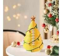 Fun Ball Christmas Tree Decorations, Football Lightup Christmas Tree Decor with Color Changing Lights & Star Topper, Lighted Funny Ball Decorations, Mini Sports Theme Trees,Table Decoration