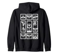 Fun Bee Stamp Art, Cute Honeybee Vintage Botanical Insect Zip Hoodie