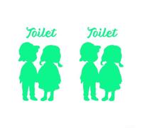 Fun BFor athroom Decor with Glow in The DFor ark Toilet DecFor als 2 PFor ack of WFor aterproof Stickers for FFor amily Use