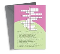 Fun Birthday Card - Crossword Puzzle