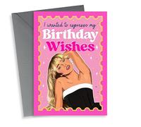 Fun Birthday Card - Espresso - Sabrina Carpenter
