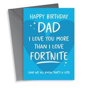 Fun Birthday Card - For Dad - Fortnite Game