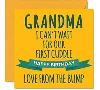 Fun Birthday Cards for Grandma Cuddle - Happy Birthday Card for Grandma from Bump, 145mm Special Greeting Cards