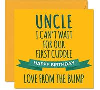 Fun Birthday Cards for Uncle Cuddle - Happy Birthday Card for Uncle from Bump, 145mm Special Greeting Cards Gift