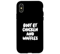 Fun Body by Chicken and Waffles Southern Food Meme Saying Case for iPhone X/XS