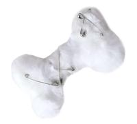 Fun Bone Hair Clip Furry Bone Lovely HairPins For Lady Women Hair Jewelry Oversized Hair Clip White Bone Shape