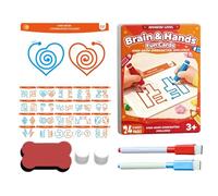 Fun Brain Learning Cards - Educational Logic Game, 20-Piece Mind Training Set with Cognitive Exercises, Hand Coordination Development, Home School Classroom Use, Thinking Skills Activity Toy