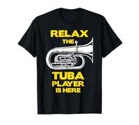 Fun Brass Band Marching Band T-shirt, Relax The Tuba is Here T-Shirt