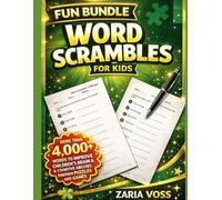 Fun Bundle Word Scrambles for Kids: More Than 4,000+ Words to Improve Children’s Brain & Cognitive Abilities Through Puzzles and Games, Large 8.5 x 11 Inch Word Scramble / Anagram Puzzle Book