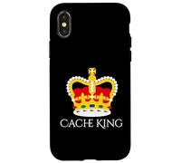 Fun Cache King Geocache Geocaching Case for iPhone X/XS
