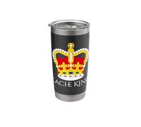 Fun Cache King Geocache Geocaching Stainless Steel Insulated Tumbler