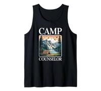 Fun Camp Counselor Matching Staff Member Wilderness Team Tank Top