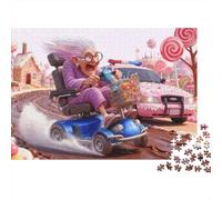 Fun Candy World 1000 Piece Jigsaw Paper Puzzle for Adults Brain Training Candy Scene Puzzle Home Decor 52x38cm/1000pcs