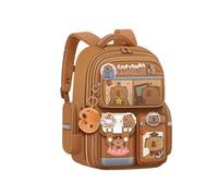 Fun Capybara Cartoon Backpack for Students Oxford Cloth Practical School Bag Casual Daypack Student Rucksack Large Capacity Bag