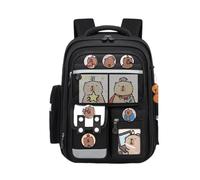 Fun Capybara Cartoon Backpack for Students Oxford Cloth Practical School Bag Casual Daypack Student Rucksack Lightweight Backpack