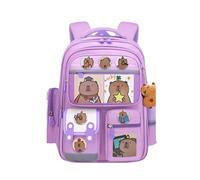 Fun Capybara Cartoon Backpack for Students Oxford Cloth Practical School Bag Casual Daypack Student Rucksack School Bag, 03style, R, Mass Beauty