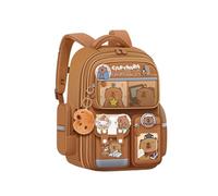 Fun Capybara Cartoon Backpack for Students Oxford Cloth Practical School Bag Casual Daypack Student Rucksack