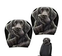 Fun Car Headrest Covers - Elastic Funny Universal Cartoon Animal - Auto Seat Headrest Protector,for Holiday Travel Road Trip Daily Commuting